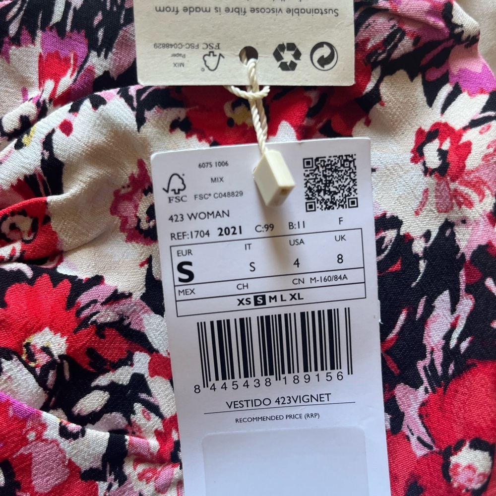 Mango Ruffle Printed Dress - Picture 4 of 4